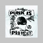 Punk is Protest - polokošela s rôznofarebným lemovaním okolo límčekov a rukávov na výber podľa vášho želania!